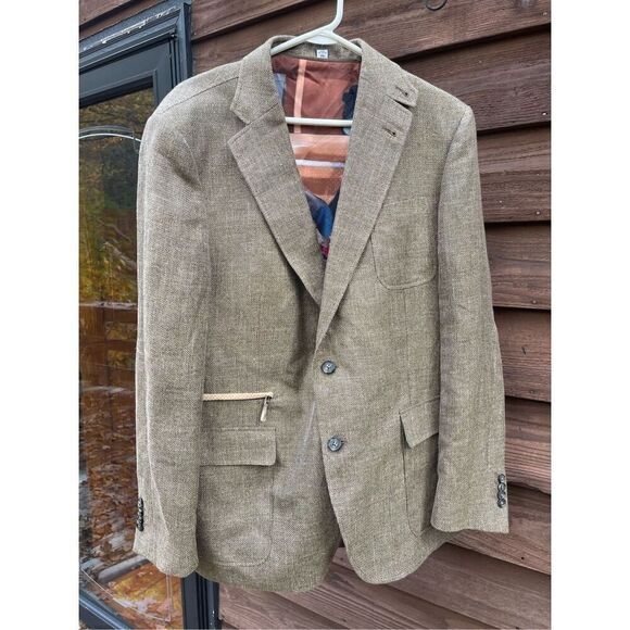 Authentic Robert Graham hobo clown tweed blazer jacket sports coat removable lin - Picture 3 of 16